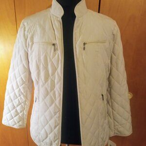 NWT Breckenridge Lightweight Quilted Tan/Cream Jacket